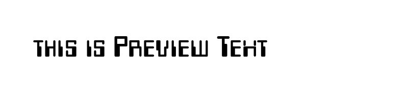 font preview of keypuncn