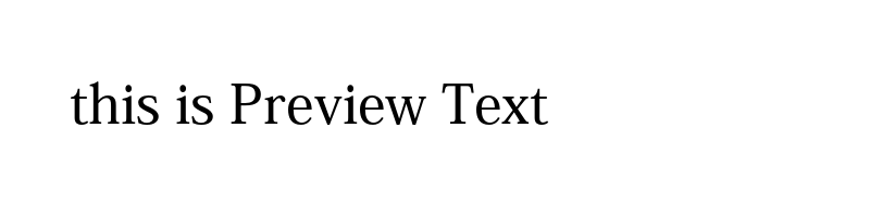 font preview of KozMinPro-Medium