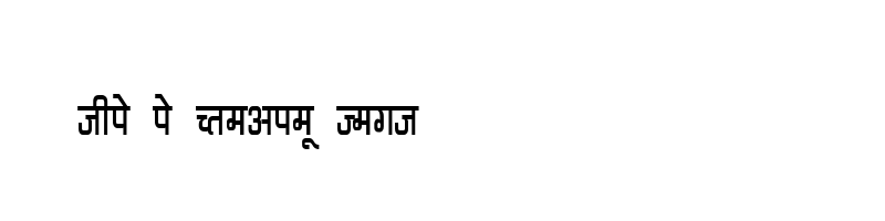 font preview of KRDEV066
