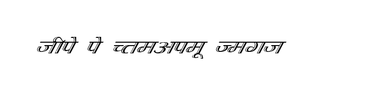font preview of KRDEV072