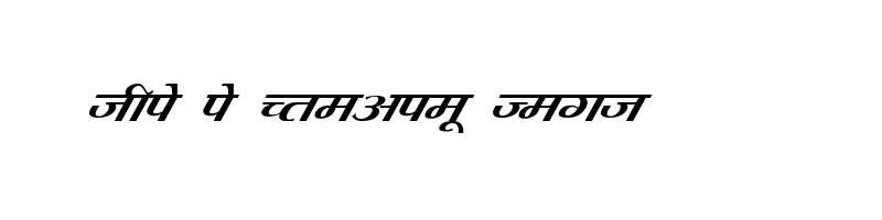 font preview of KRDEV082