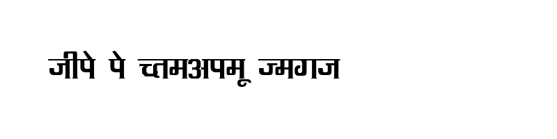font preview of KRDEV090