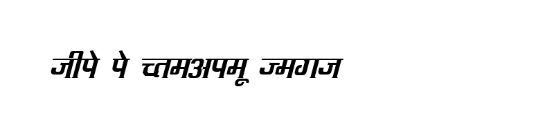 font preview of KRDEV092