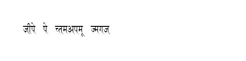 font preview of KRDEV114
