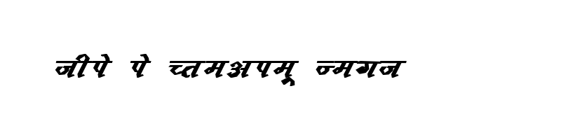 font preview of KRDEV123