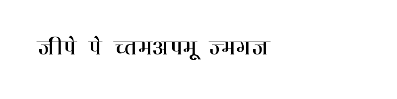 font preview of KRDEV135