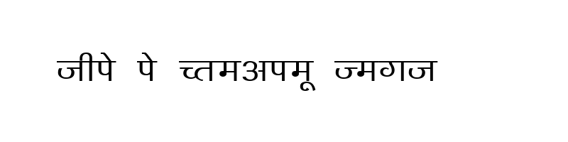 font preview of KRDEV140