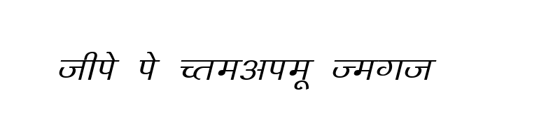 font preview of KRDEV142