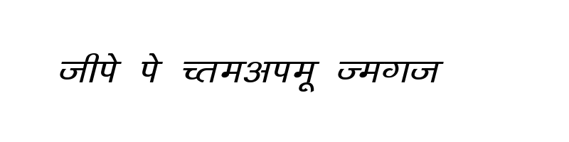 font preview of KRDEV143