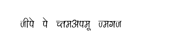 font preview of KRDEV150