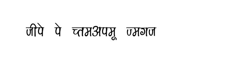 font preview of KRDEV151