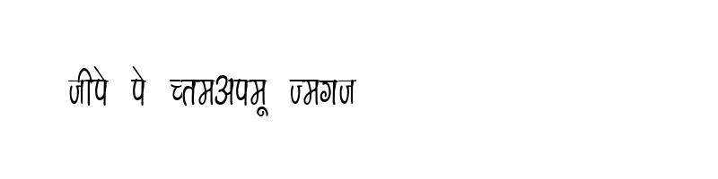 font preview of KRDEV154