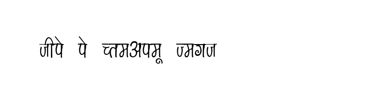 font preview of KRDEV156