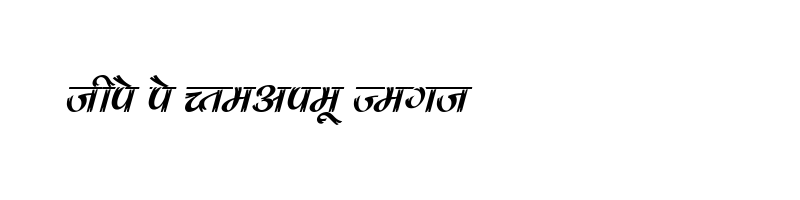 font preview of KRDEV182