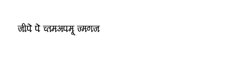font preview of KRDEV216