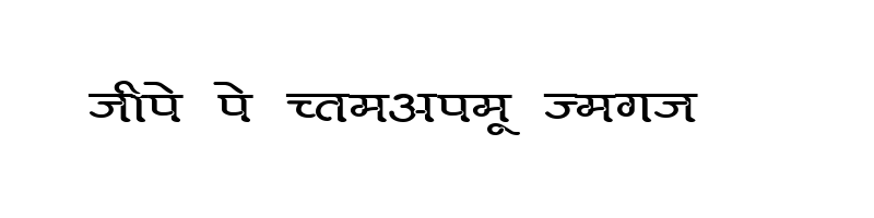 font preview of KRDEV275