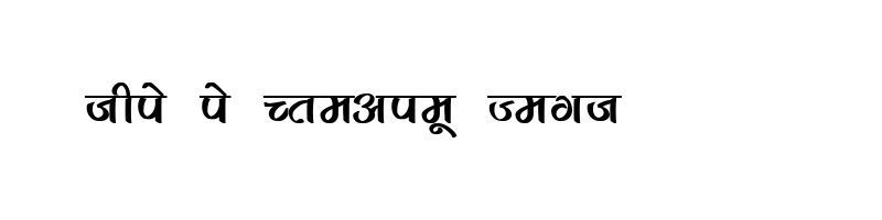 font preview of KRDEV281