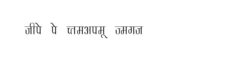 font preview of KRDEV340