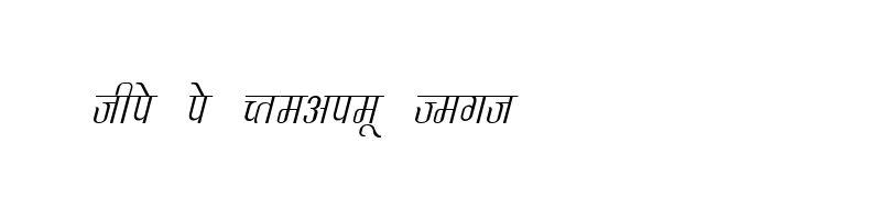 font preview of KRDEV342