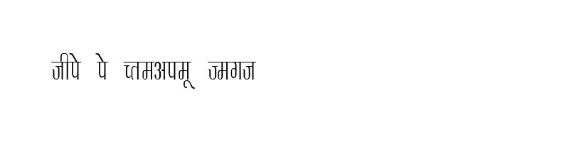 font preview of KRDEV344