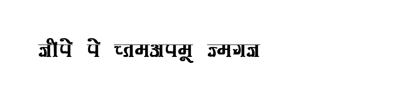 font preview of KRDEV351