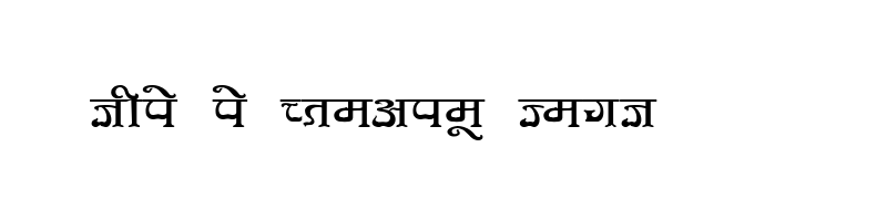 font preview of KRDEV355