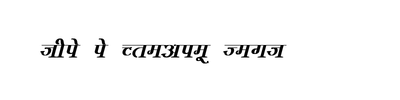 font preview of KRDEV383