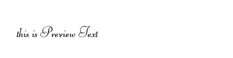 font preview of libeb