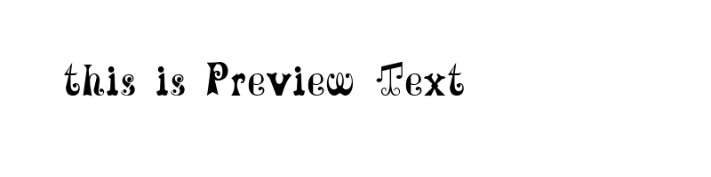 font preview of MAXCIRCU