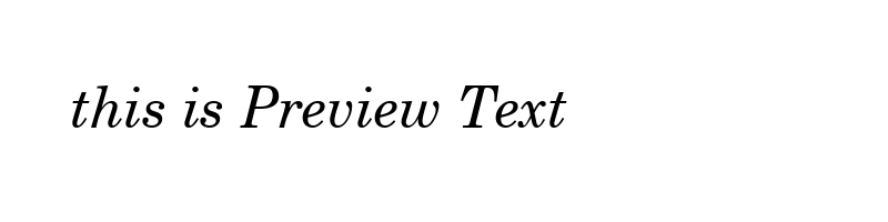 font preview of NCENSI