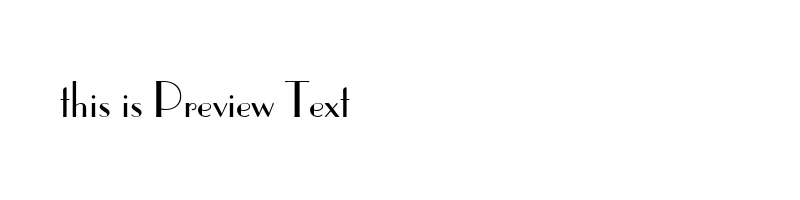 font preview of parisr
