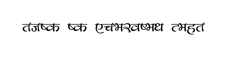 font preview of Parvati Regular