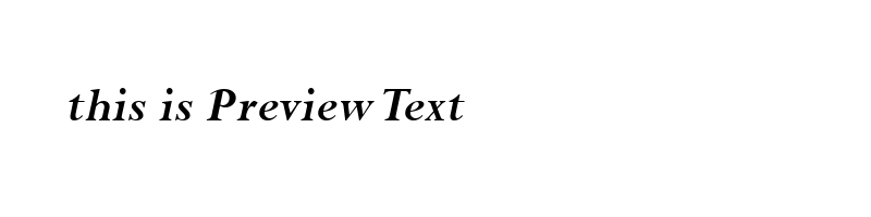 font preview of PERBI_