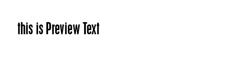 font preview of placcond