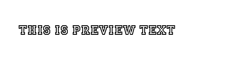font preview of PRINCETN