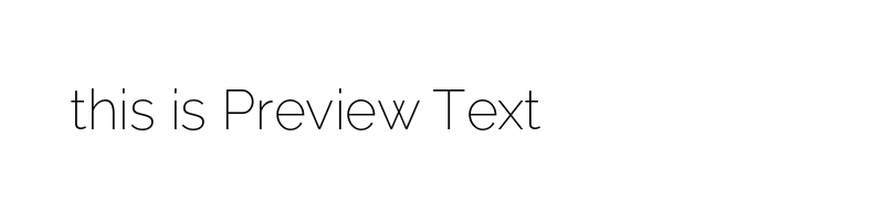 font preview of Raleway-ExtraLight_0