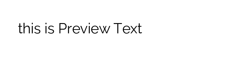 font preview of Raleway-Regular_0