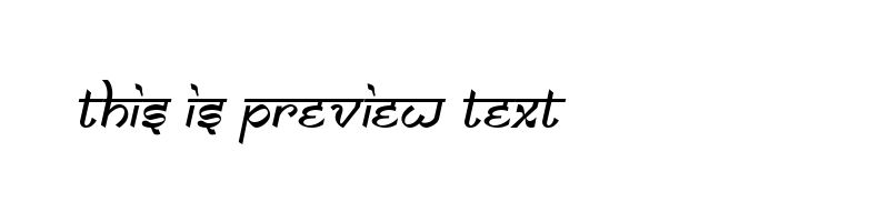 font preview of SAMARO_0