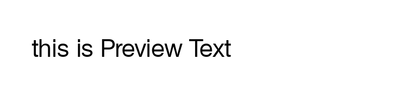 font preview of sang