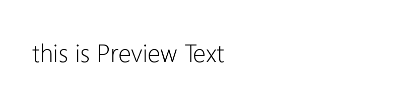 font preview of segoeuil_1
