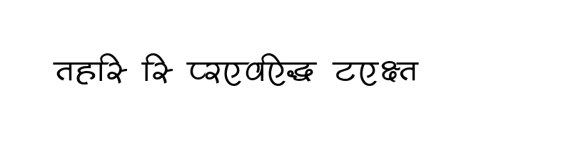 font preview of shusha05