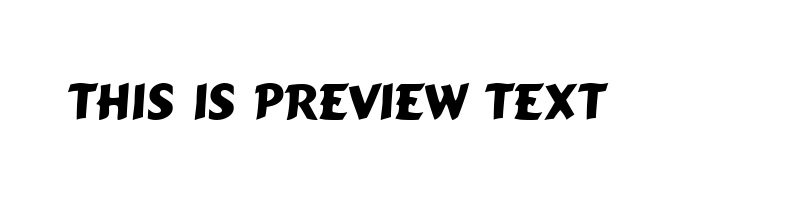 font preview of SIGNBOAR