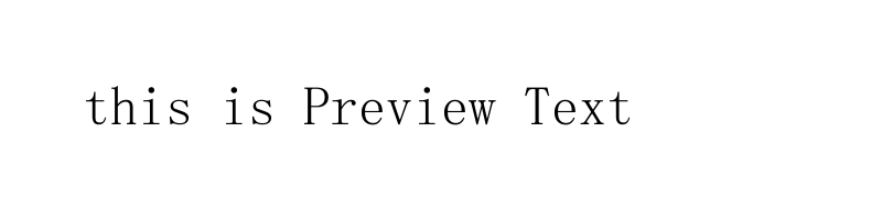 font preview of simfang_1