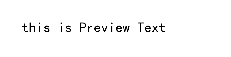 font preview of simkai_1