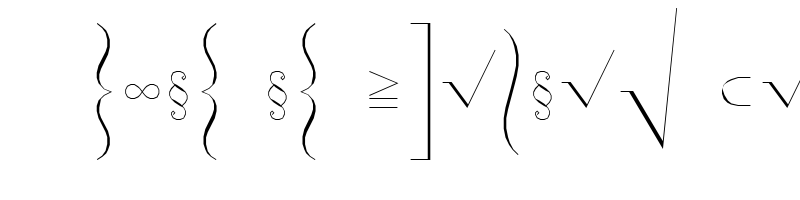 font preview of symath