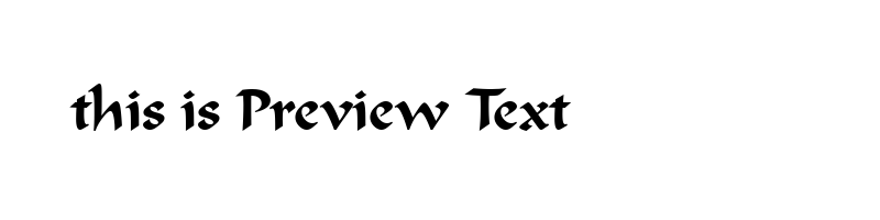 font preview of tt0609m