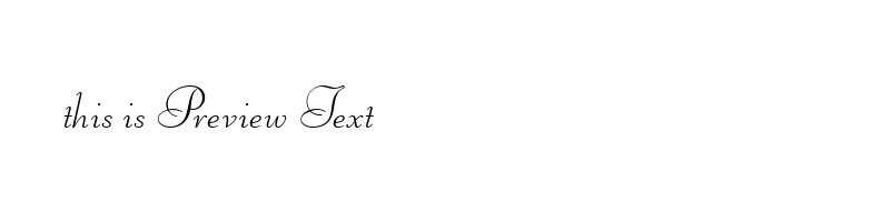 font preview of tt0987m