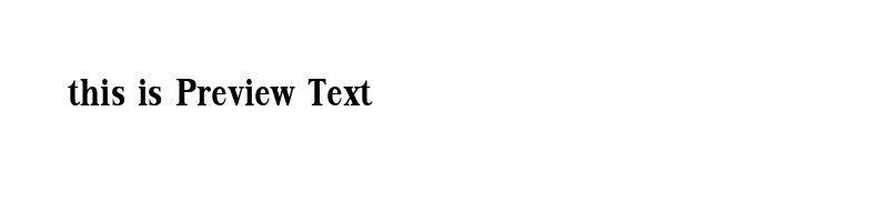 font preview of upckb_1