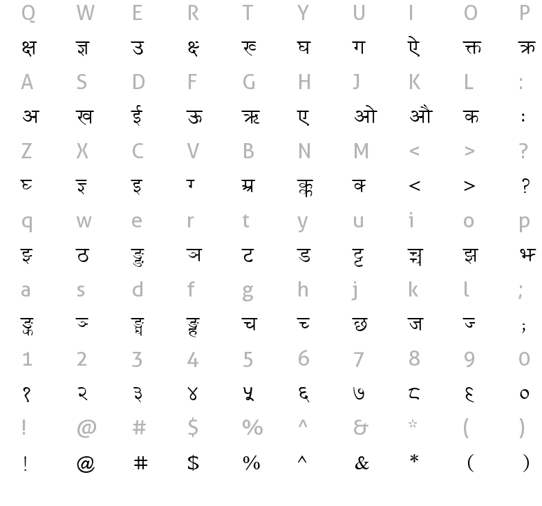 annapurna-regular-charmap