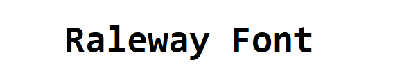 Raleway Font